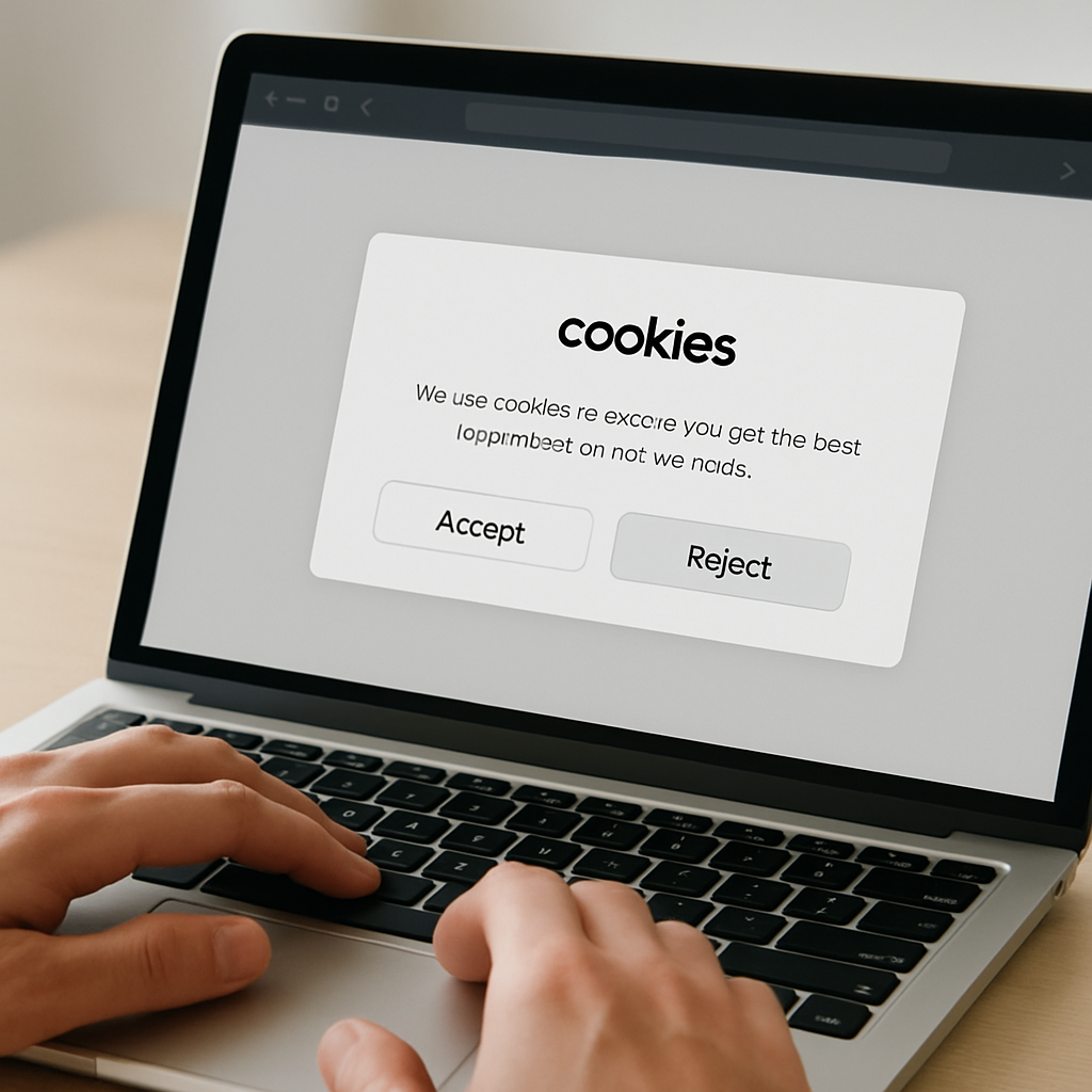 Close-up of accessible cookie consent interface demonstrating ethical UX design SEO principles