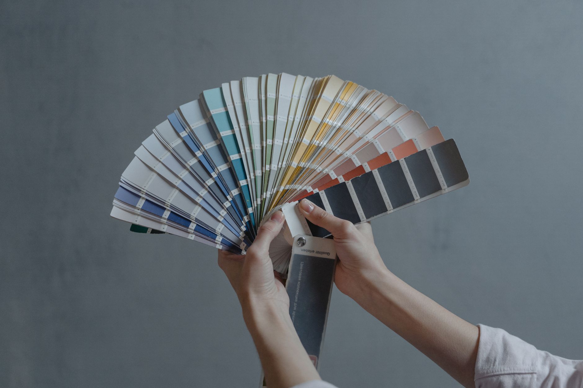 Colour swatches showing contrast ratios used in colour accessibility design review
