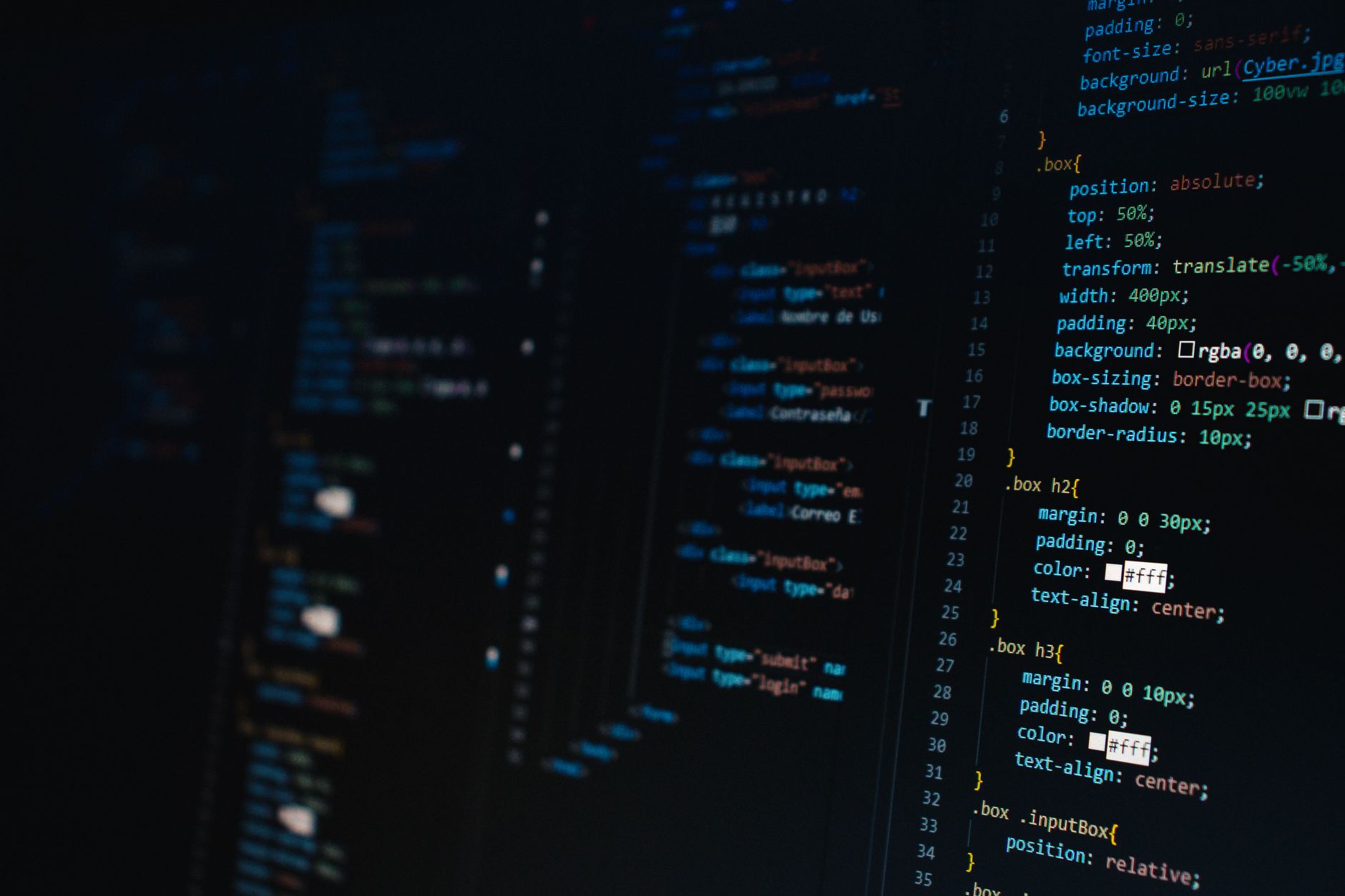 Developer writing code for NHS design patterns component library